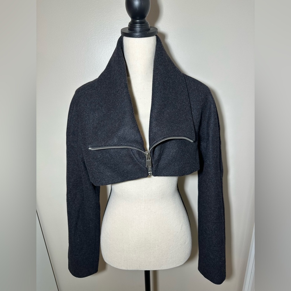 Shipley & Halmos Black Cropped Jacket